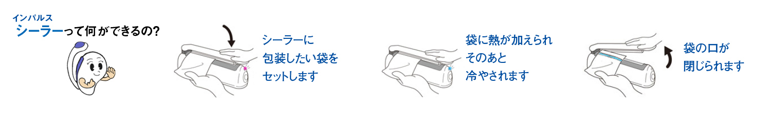 インパルスシーラーって何ができる？のイメージイラスト