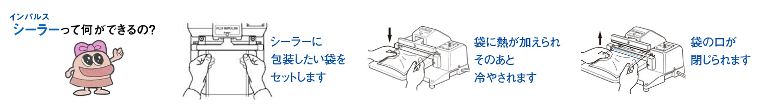 インパルスシーラーって何ができる？のイメージイラスト