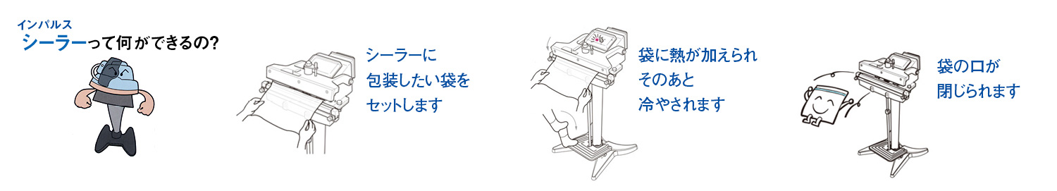 インパルスシーラーって何ができる？のイメージイラスト