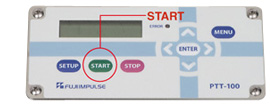 操作方法：STARTボタンの位置解説写真