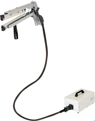 縦型ハンディ：上下加熱式モデル;前側よりの写真