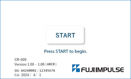 英語仕様：初期画面