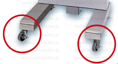 Lシリーズのキャスター装着位置解説用の写真