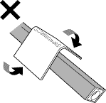 樹脂板加熱後、板を曲げる 悪い例